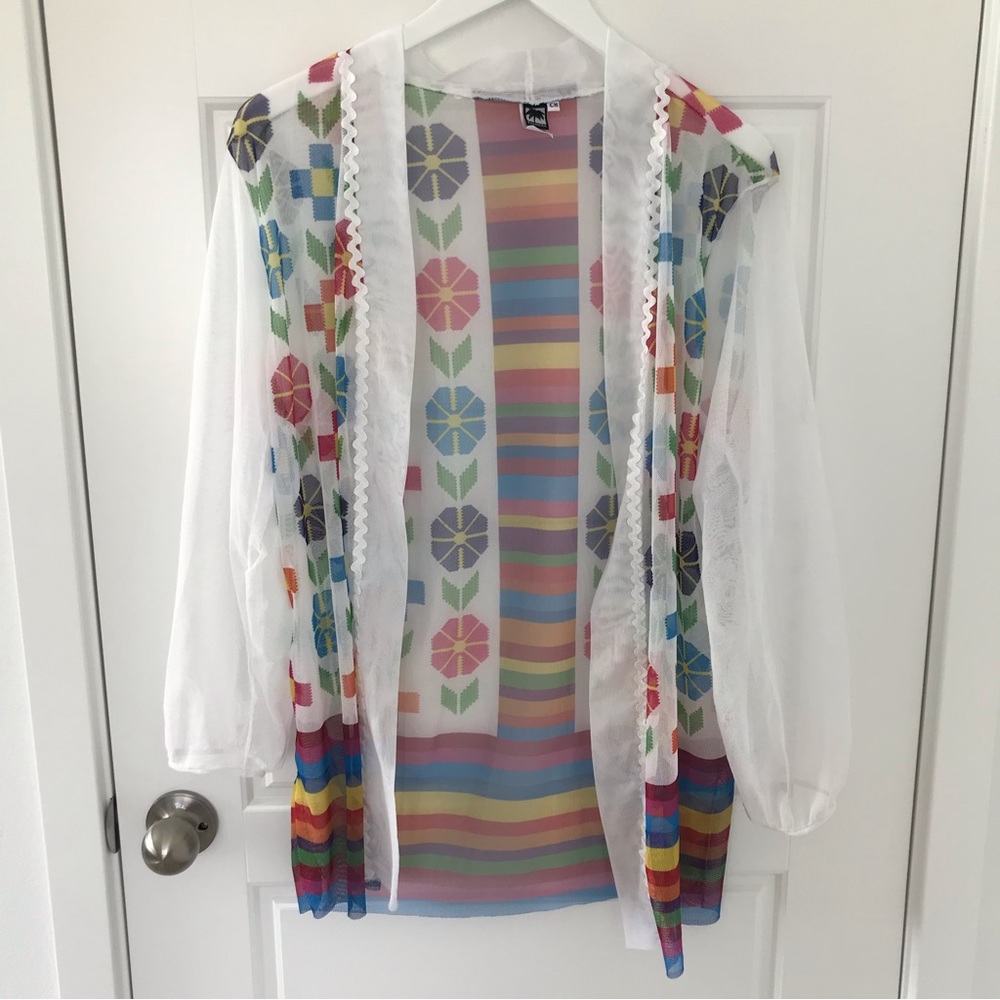 Palmera // NWOT Women’s Mesh Long Sleeve Coverup Tunic
